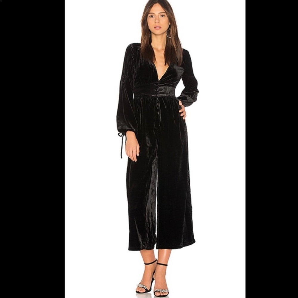 Free People - Black Velvet Jumpsuit